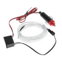 Неоновая нить Cartage для подсветки салона, адаптер питания 12 В, 2 м, синий Неоновая нить Cartage для подсветки салона, адаптер питания 12 В, 2 м, синий