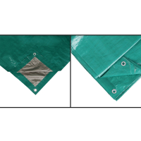 Тент защитный, 4 &times; 3 м, плотность 90 г/м&sup2;, УФ, люверсы шаг 1 м, МИКС