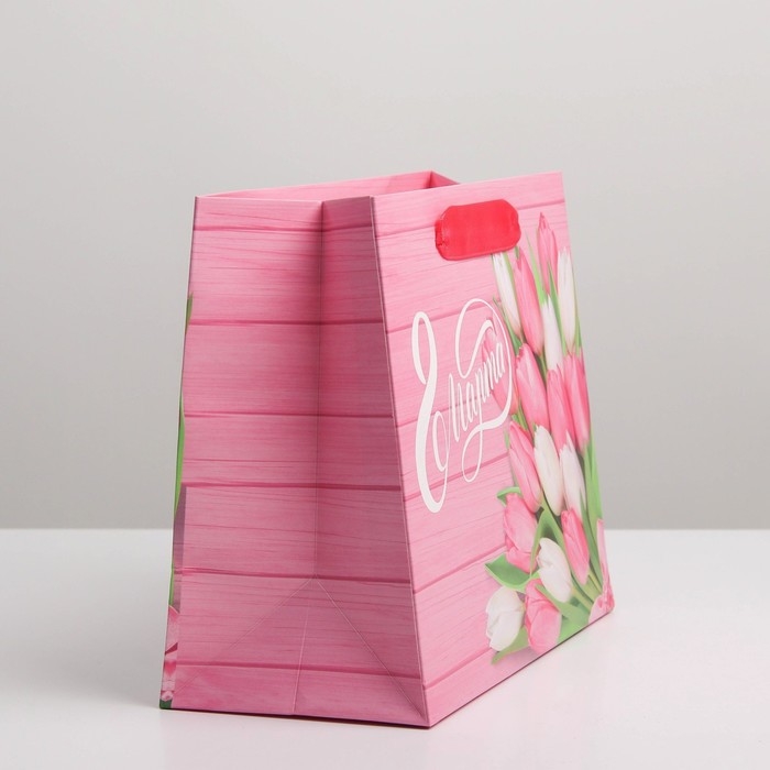 Пакет подарочный ламинированный горизонтальный, упаковка, «Женский день», MS 23 х 18 х 10 см Пакет подарочный ламинированный горизонтальный, упаковка, «Женский день», MS 23 х 18 х 10 см