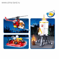 Конструктор Пожарный «Пожар на нефтебазе», 490 деталей Конструктор Пожарный «Пожар на нефтебазе», 490 деталей