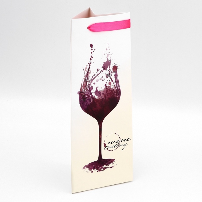 Пакет подарочный под бутылку,"Vine",13 &times; 32 &times; 11,3 см