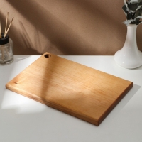 Доска разделочная деревянная с отверстием Adelica, 30×20×2 см, покрыта маслом, цельная берёза Доска разделочная деревянная с отверстием Adelica, 30×20×2 см, покрыта маслом, цельная берёза