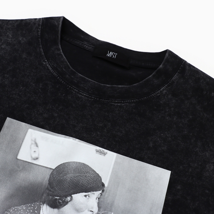 Футболка мужская MIST Футболка мужская MIST "Пивко" из вареного хлопка, цв. черный, р-р M