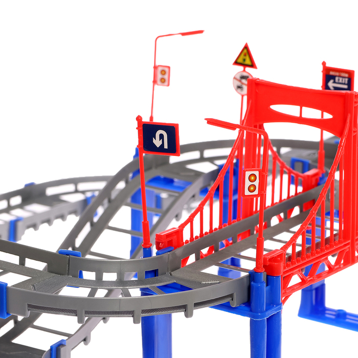 Детский автотрек &laquo;Крутой вираж&raquo;, работает от батареек