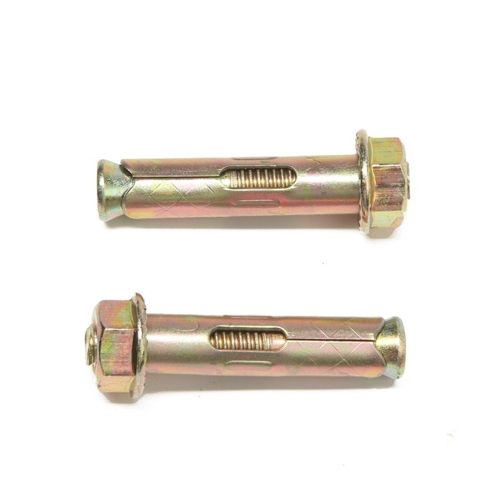 Анкерный болт ЛОМ, с гайкой, оцинкованный, 10х50 мм, 110 шт Анкерный болт ЛОМ, с гайкой, оцинкованный, 10х50 мм, 110 шт