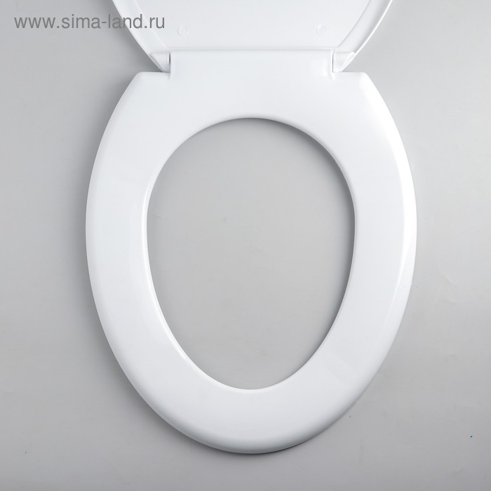 Сиденье для унитаза с крышкой Росспласт &laquo;Декор. Яхта&raquo;, 44,5 х 37,5 см, белое