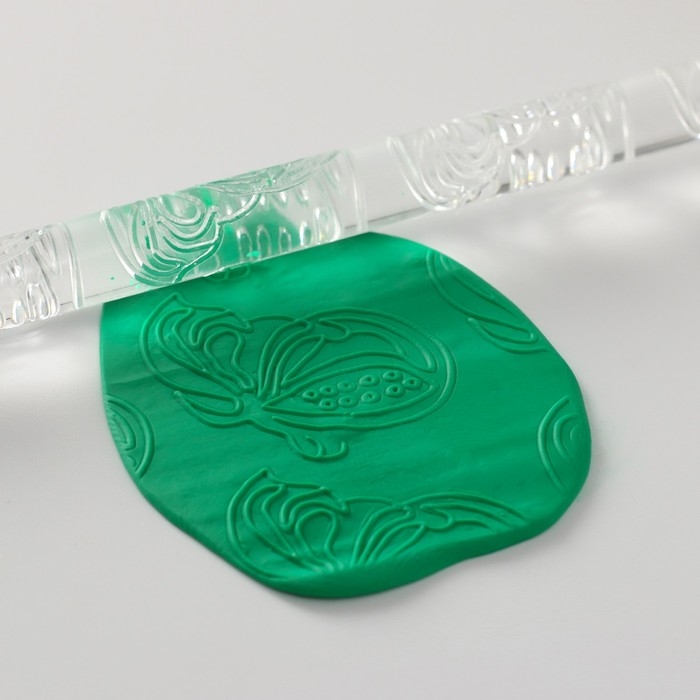 Скалка для творчества акрил Скалка для творчества акрил "Папая" 16х1 см