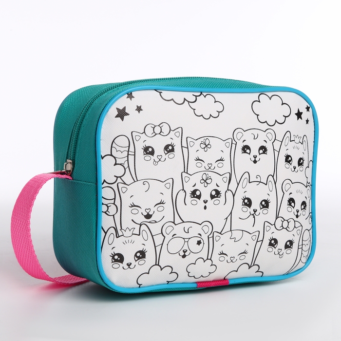 Сумка детская для девочки через плечо "Милые котята" 17х13х5 см