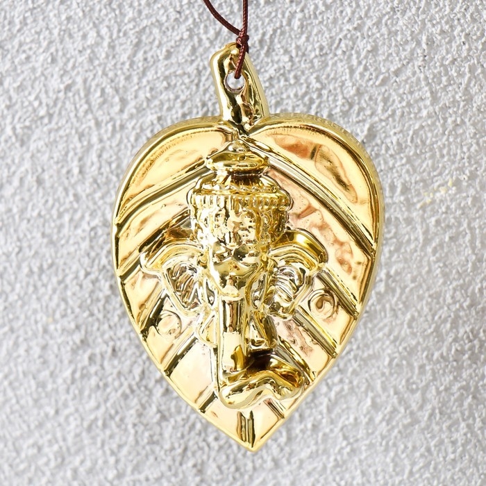 Музыка ветра+ловец снов "Ганеша в круге" 4 трубки 52 см