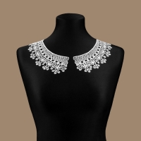 Воротник гипюровый, 25 &times; 7 см, цвет белый