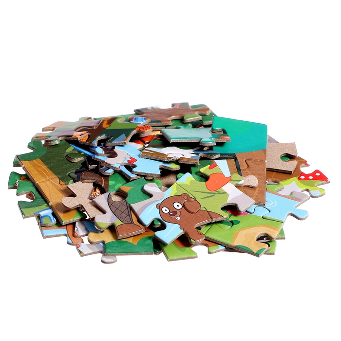 Пазл в термостакане &laquo;Синий трактор: Лесные жители&raquo;, 54 элемента, 250 мл