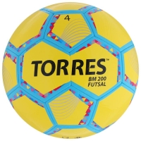 Футзальный мяч TORRES Futsal BM 200, FS32054, машинная сшивка, 32 панели, р. 4, TPU