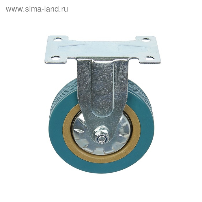 Колесо мебельное, d=100 мм, не поворотное, без тормоза, серое Колесо мебельное, d=100 мм, не поворотное, без тормоза, серое
