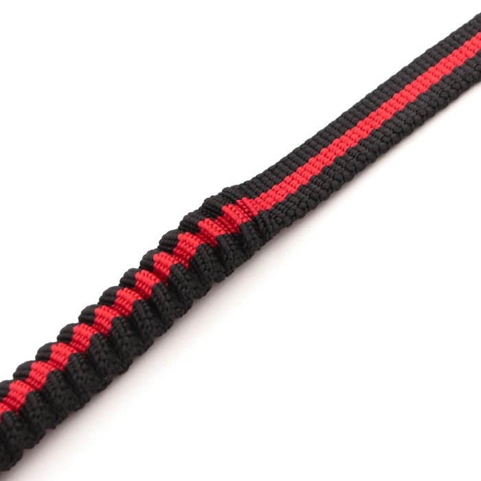 Поводок амортизирующий, 1,2-1,6 м х 1,5 см, чёрно-красный Поводок амортизирующий, 1,2-1,6 м х 1,5 см, чёрно-красный