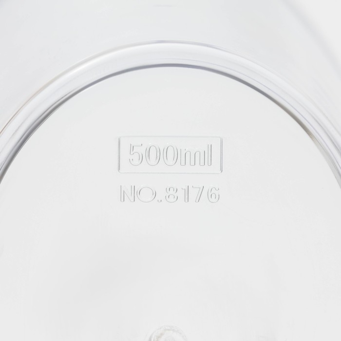 Стакан мерный, 500 мл, 16×9,7×11 см, цвет прозрачный Стакан мерный, 500 мл, 16×9,7×11 см, цвет прозрачный