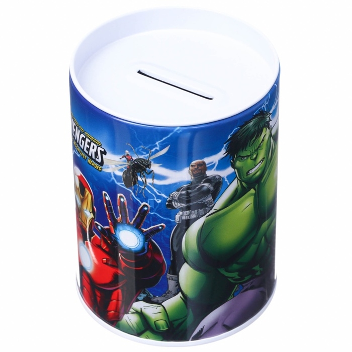 Копилка "Мстители", 7.5х7.5х10.5 см