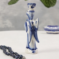 Сувенир &laquo;Ангел подсвечник&raquo;, большой, 15х3,5 см, гжель