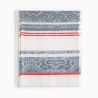 Полотенце 50х70 см МИКС, жаккард б/з, хлопок 55%, лён 45%