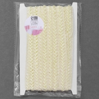 Тесьма декоративная &laquo;Самоса&raquo;, 18 мм, 9,1 &plusmn; 0,5 м, цвет бежевый