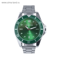 Часы наручные кварцевые мужские "Bolingdun", d-4.5 см, зелёные Часы наручные кварцевые мужские "Bolingdun", d-4.5 см, зелёные