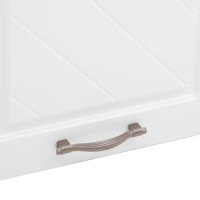 Шкаф навесной ШВ 800 Прованс, 800х300х720, МДФ, Белый/Белый