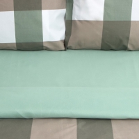 Постельное бельё Этель евро Olive cage 200х215 см,225х240 см,50х70&plusmn; 3 см - 2 шт, новосатин