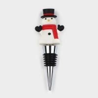 Пробка для бутылки Доляна &laquo;Снеговик&raquo;, 12 см