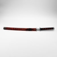 Сувенирное оружие «Катана», красный цветочный узор на ножнах, 70 см Сувенирное оружие «Катана», красный цветочный узор на ножнах, 70 см