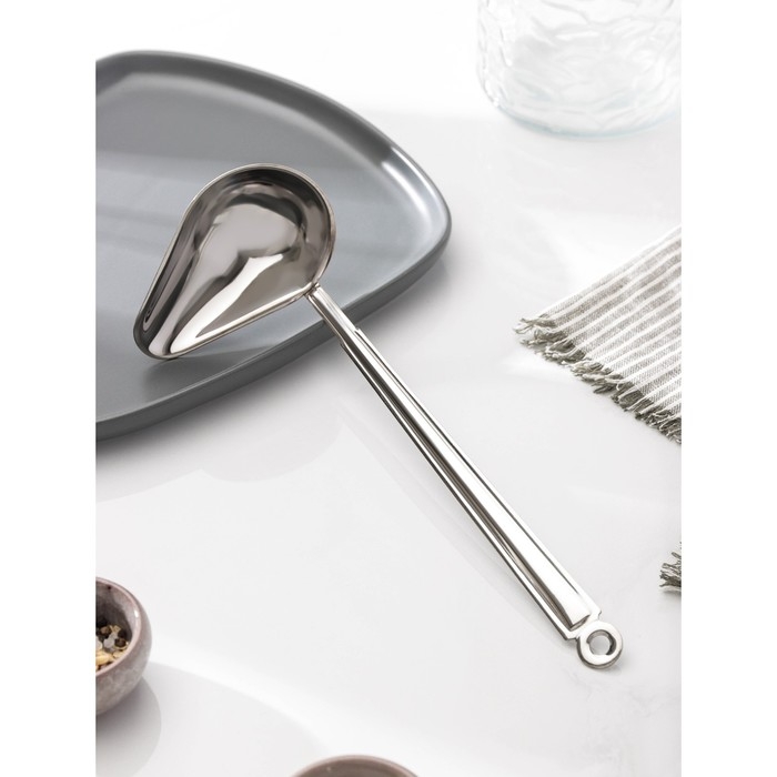 Ложка для соуса цельнометаллическая &laquo;Поварская. Профи&raquo;, 75 мл