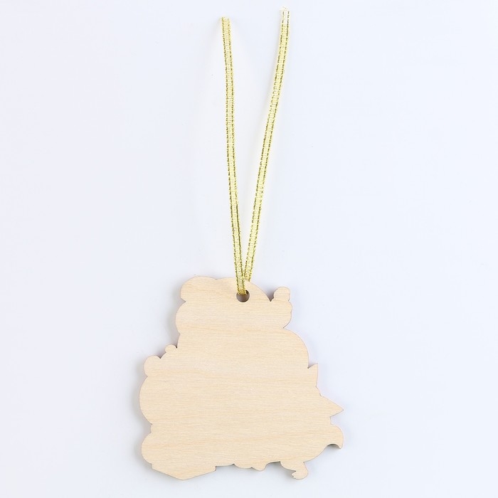 Ёлочная игрушка - подвеска деревянная «Новый год! Дед мороз и зверята» Ёлочная игрушка - подвеска деревянная «Новый год! Дед мороз и зверята»