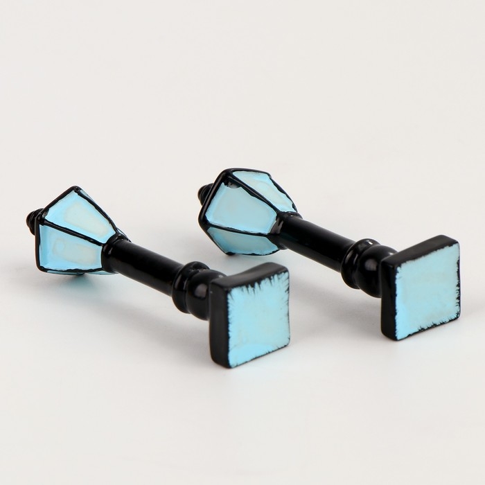 Миниатюра кукольная &laquo;Городской фонарь&raquo;, набор 2 шт., размер 1 шт. &mdash; 1,2 &times; 1,2 &times; 5,5 см