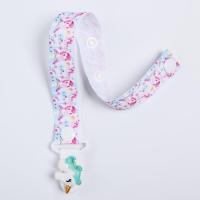 Держатель для соски - пустышки «Единорог», на ленте Держатель для соски - пустышки «Единорог», на ленте