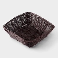 Корзинка для подачи Доляна &laquo;Шоко&raquo;, 20&times;20&times;6,5 см, цвет коричневый