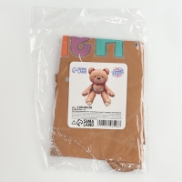 Шар фольгированный 30" &laquo;Счастливый мишка&raquo;, матовый, цвет бежевый