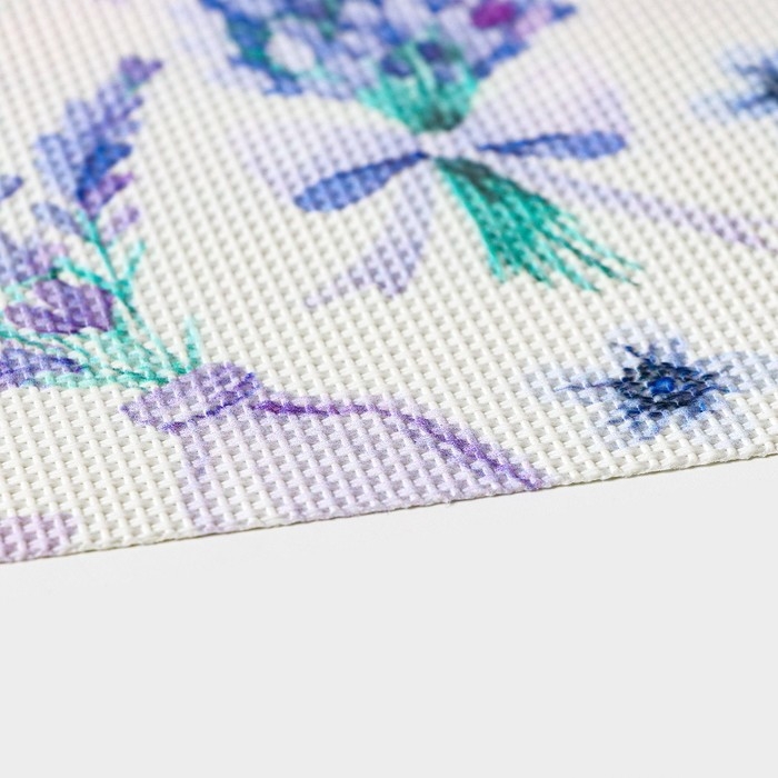 Салфетки сервировочные на стол Доляна &laquo;Спокойствие&raquo;, 4 шт, 45&times;30 см, цвет фиолетовый