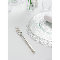 Салфетки сервировочные на стол Доляна &laquo;Соломка&raquo;, d=38 см, 4 шт, цвет серебряный