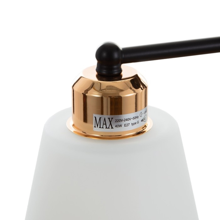 Люстра Люстра "Адель" 2х40Вт Е27 черный/золото 45х12х25см