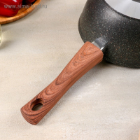 Ковш Grаnit ultrа, 2,2 л, стеклянная крышка, съёмная ручка, антипригарное покрытие, цвет чёрный Ковш Grаnit ultrа, 2,2 л, стеклянная крышка, съёмная ручка, антипригарное покрытие, цвет чёрный