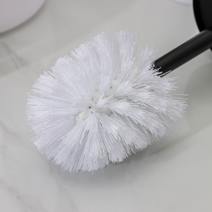 Набор для ванной &laquo;Лайт&raquo;, 6 предметов: мыльница, дозатор, 2 стакана, ёршик, ведро, цвет белый