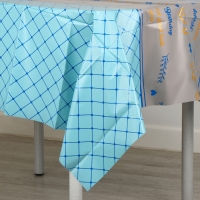 Скатерть &laquo;Квадратики&raquo;, 137 &times; 183 см., цвет синий