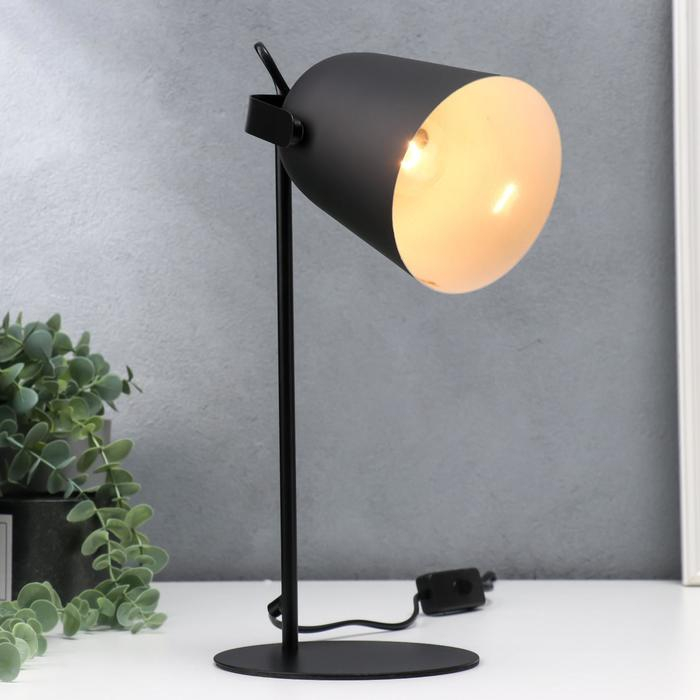 Лампа настольная "Ривьера" 1xE27 40Вт черный 15х20х36 см RISALUX