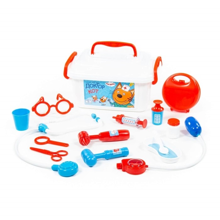 Игровой набор &laquo;Три Кота: Доктор&raquo;, в контейнере, МИКС
