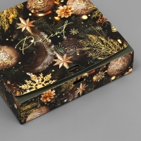 Коробка подарочная новогодняя складная «Сказочного Нового года», 20 х 18 х 5 см, БЕЗ ЛЕНТЫ, Новый год Коробка подарочная новогодняя складная «Сказочного Нового года», 20 х 18 х 5 см, БЕЗ ЛЕНТЫ, Новый год