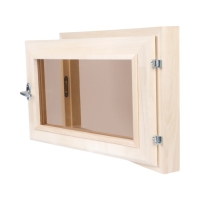 Окно, 40&times;60см, двойное стекло ЛИПА, бронза