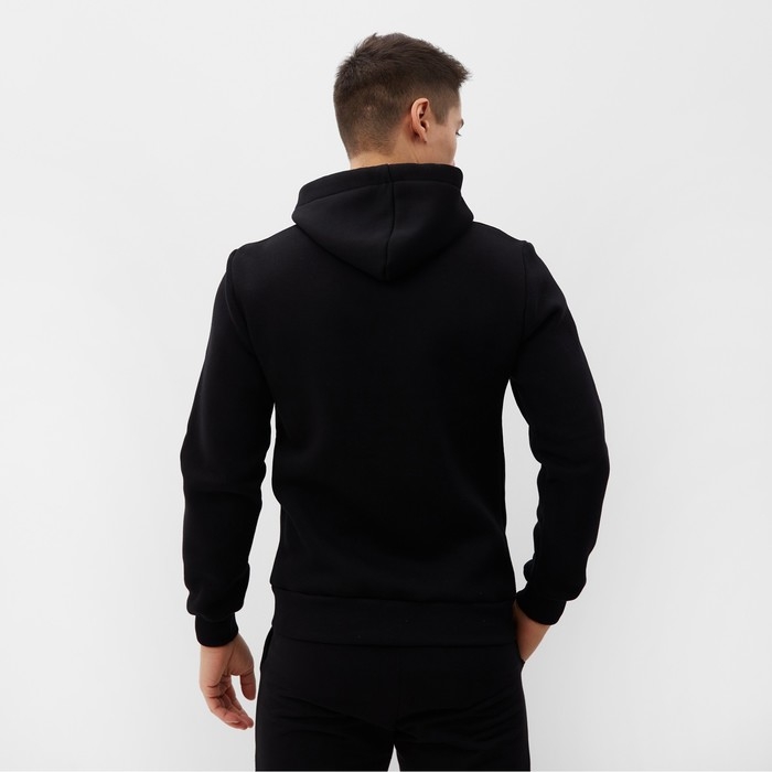 Толстовка мужская, цвет черный, р-р 48