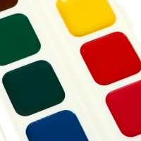 Акварель 10 цветов "Гамма" "Юный художник", медовая, без кисти, пластик Акварель 10 цветов "Гамма" "Юный художник", медовая, без кисти, пластик