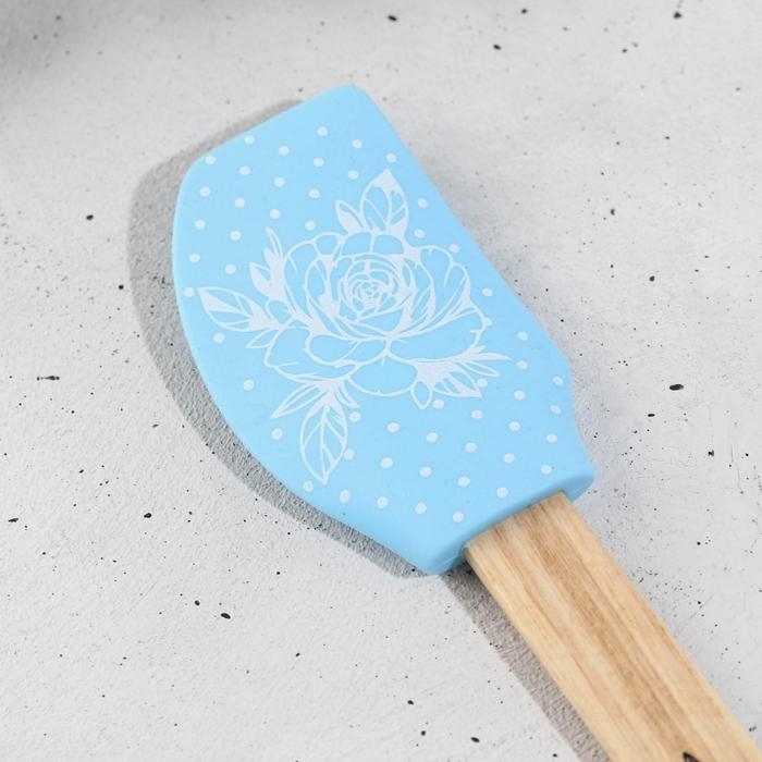 Лопатка силиконовая &laquo;Любимой бабушке&raquo; на формовой подложке, 27.5 x 5 см