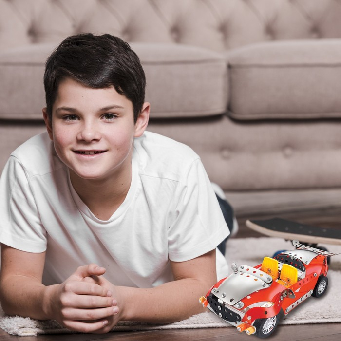 Конструктор металлический &laquo;Спортмобиль&raquo;, 4 в 1, 226 деталей