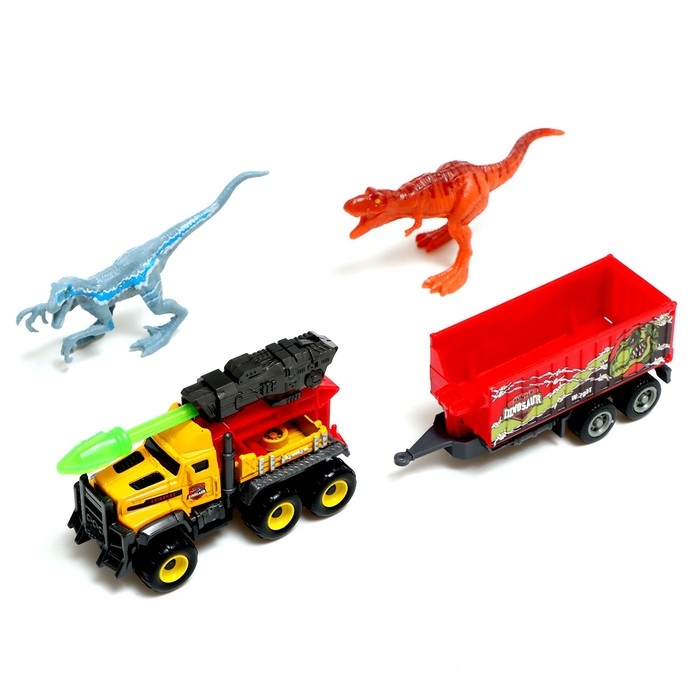 Вертолёт металлический «Дино парк», с динозаврами, МИКС Вертолёт металлический «Дино парк», с динозаврами, МИКС