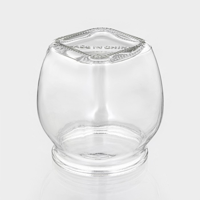 Банка стеклянная для хранения сыпучих продуктов Доляна &laquo;Овал&raquo;, 190 мл, 10&times;6,5 см